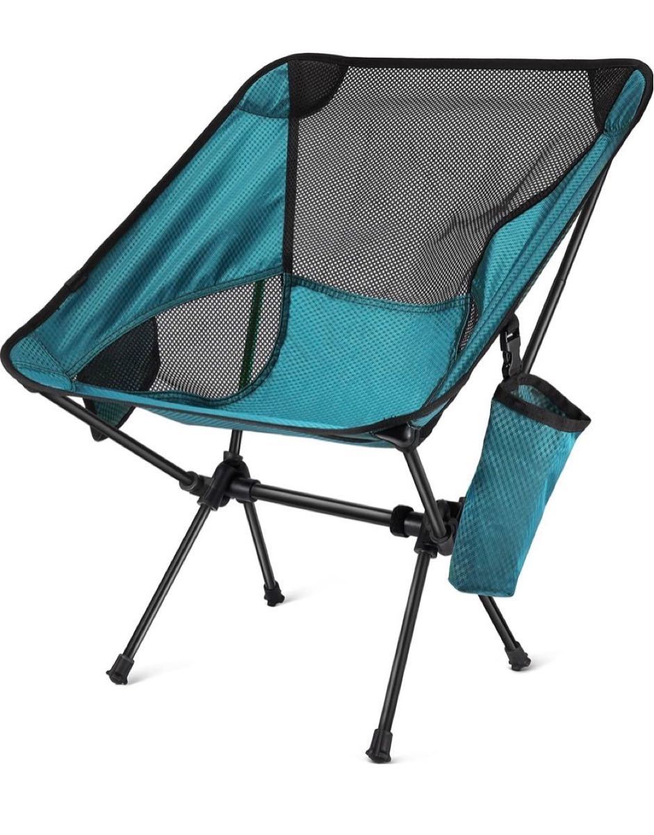 アウトドア チェア 折り畳み椅子 キャンプ イス 軽量 コンパクト グリーン 2個セット