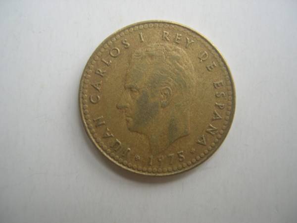 【硬貨】スペイン／ 1ペセタ コイン／1975年_画像1