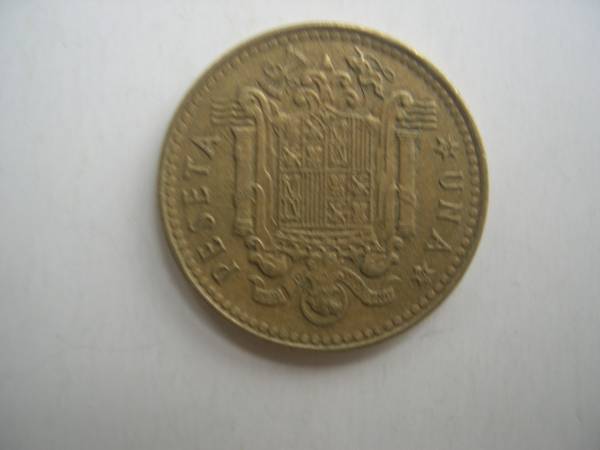 【硬貨】スペイン／ 1ペセタ コイン／1975年_画像2