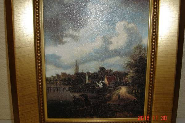 アムステルダムの運河の眺め（インテリア用印刷物）_画像1