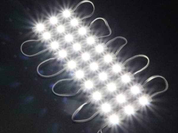 高輝度 防水 LEDモジュール DC12V 3球タイプ ホワイト LED看板 SMD5050 屋外看板 に!! 管理番号[DC1011C3]_画像3