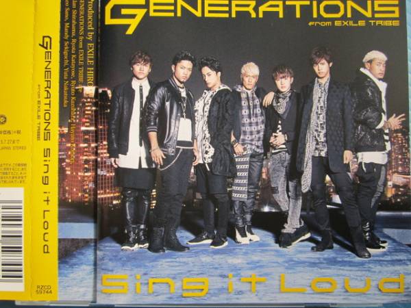 GENERATIONS Sing it Loud 帯付!! ジェネレーションズ