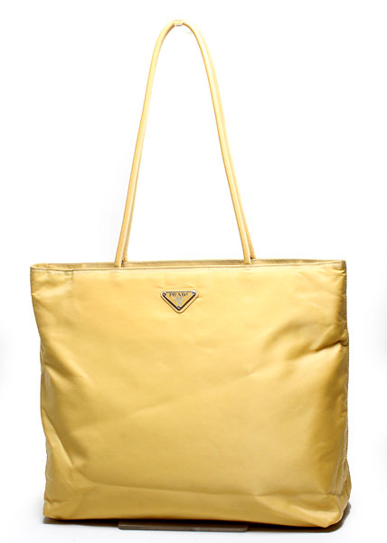 Prada Tessuto City Tote - Yellow Totes, Handbags - PRA892121