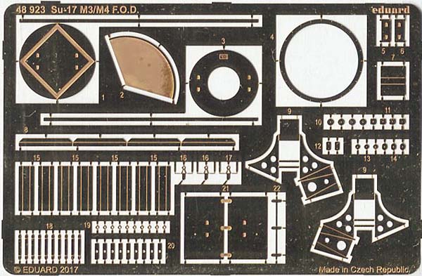 1/48 エデュアルド 48923 Su-17M3/M4 F.O.D.用エッチングパーツ_画像2