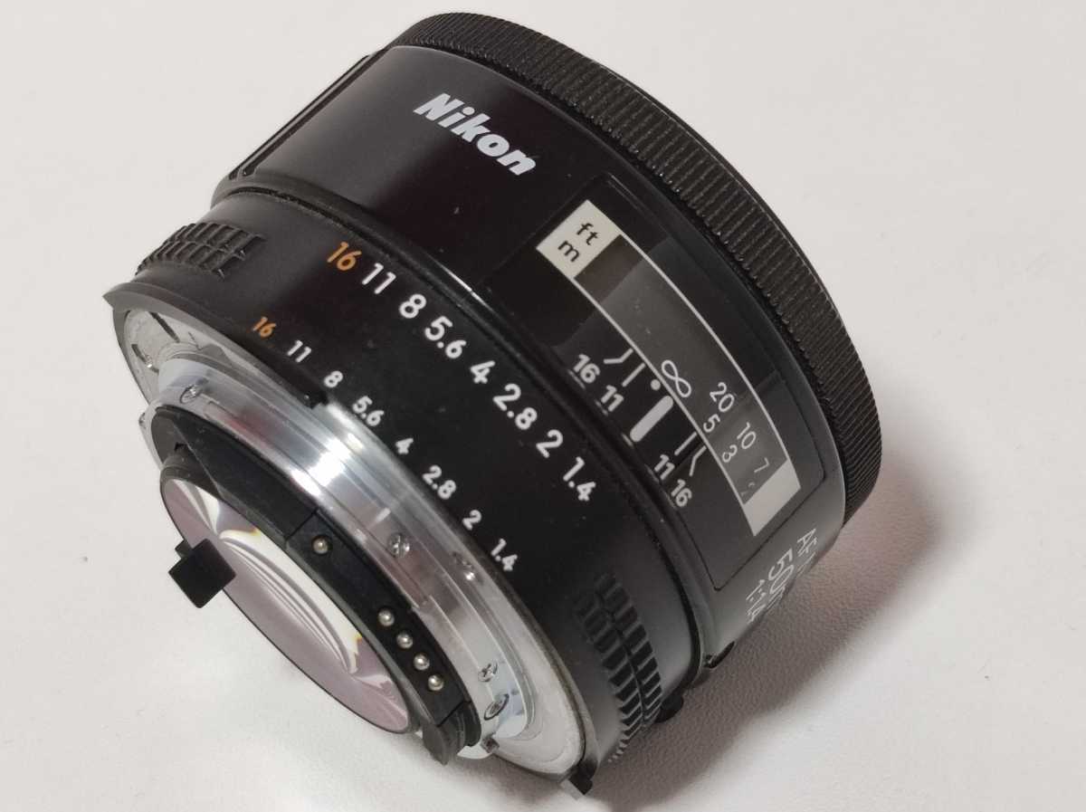 Nikon AF NIKKOR 50mm F1.4 ニコン _画像5