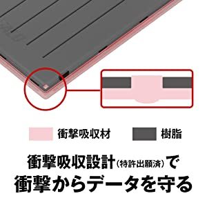 ★送料無料★美品★　【BUFFALO　ポータブルHDD　2TB　ブラック】　PC/ テレビ録画/ PS5対応　USB3.1(Gen1)/3.0　衝撃吸収設計　外付けHDD