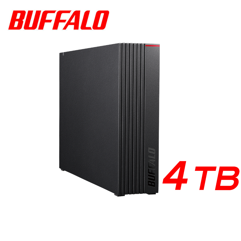 ◆送料無料◆美品◆　BUFFALO　４ＴＢ　外付けハードディスク　◆　 テレビ録画用＆パソコン対応HDD　静音/防振/放熱設計　HD-EDS4U3-BE