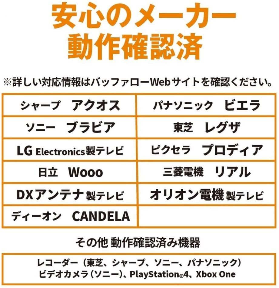 ◆送料無料◆美品◆　BUFFALO　４ＴＢ　外付けハードディスク　◆　 テレビ録画用＆パソコン対応HDD　静音/防振/放熱設計　縦&横置き可能