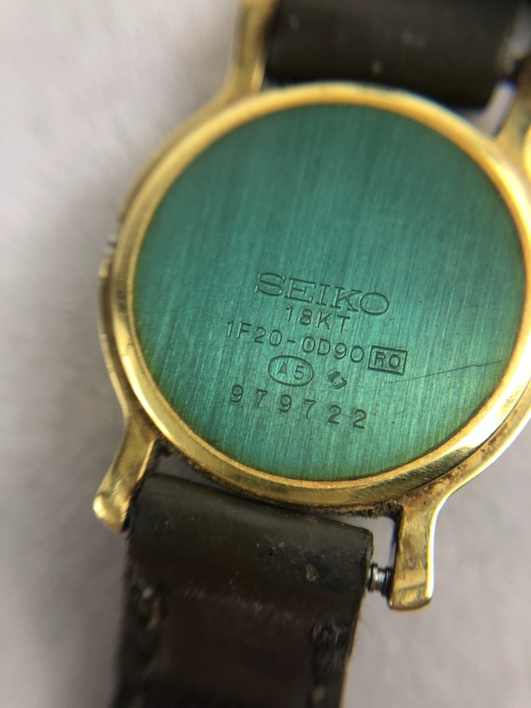 腕時計 SEIKO セイコー Exceline エクセリーヌ 18KT 1F20-0D90