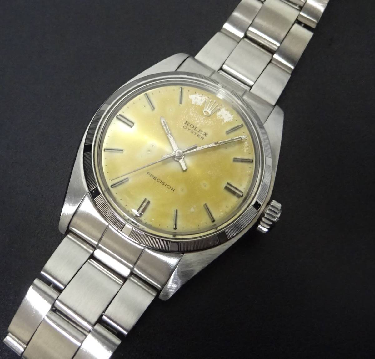 2022年5月OH済 アンティーク ROLEX ロレックス オイスター プレシジョン 6427 1972年製 オリジナルダイアル Cal.1225 メンズ 本物