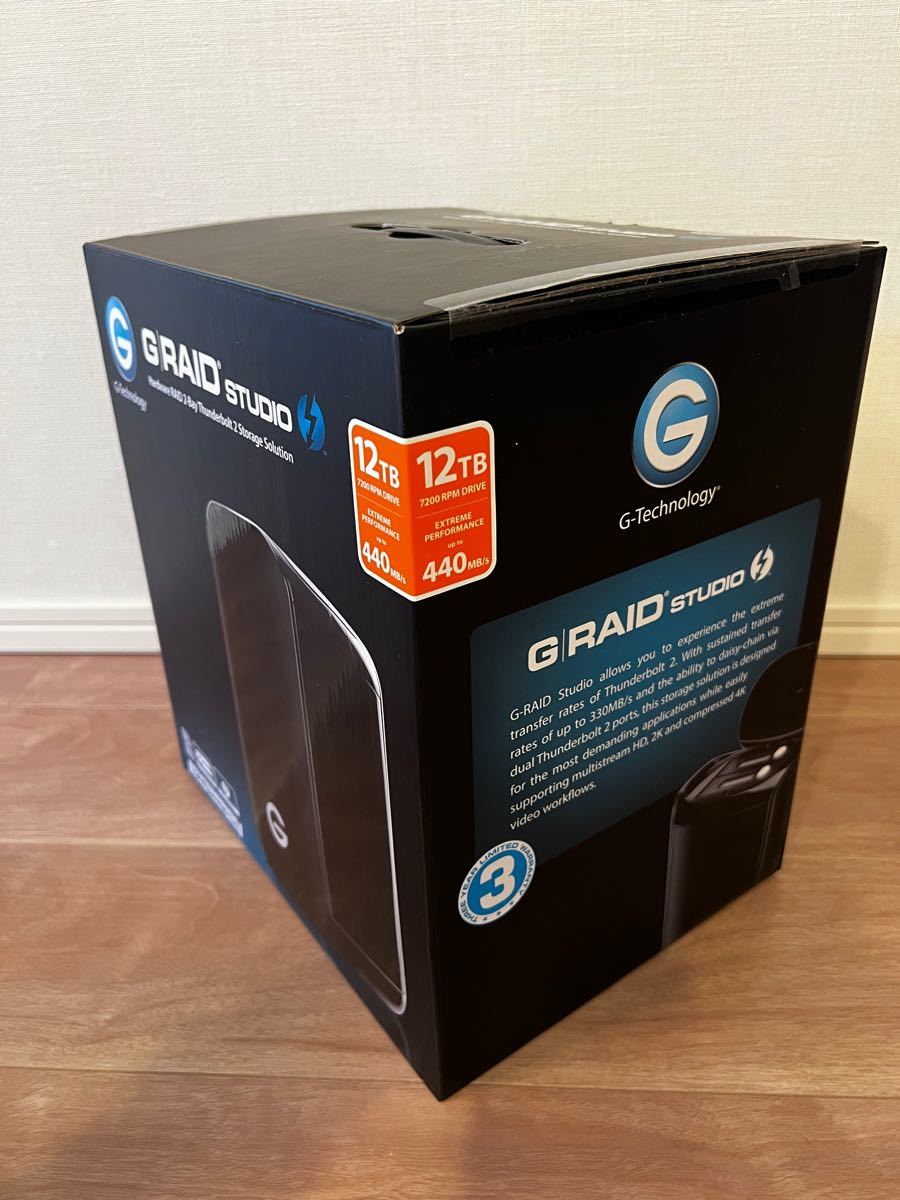 G-RAID Studio Thunderbolt 2 12TB ハードディスク