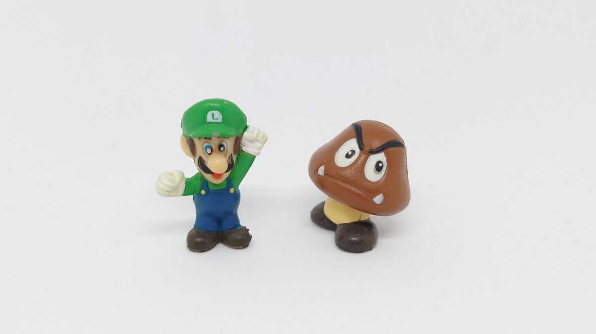 スーパーマリオ お風呂でポン！ ルイージ クリボー フィギュア 2個セット Nintendo mario 任天堂 Luigi Goomba_画像1