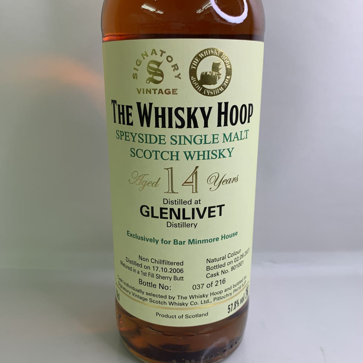 GLENLIVET グレンリベット14年　2006-2021 シェリーカスク　ザウイスキーホップ古酒 700ml 57.8%_画像2
