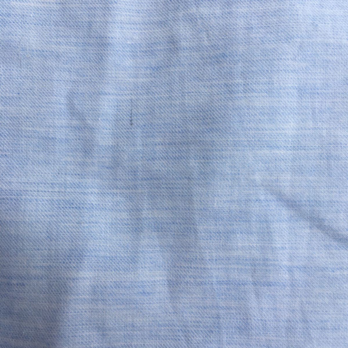 未使用 未着 MARGARET HOWELLマーガレットハウエルコットン ロングシャツ サイズフリー 水色 日本製_画像6
