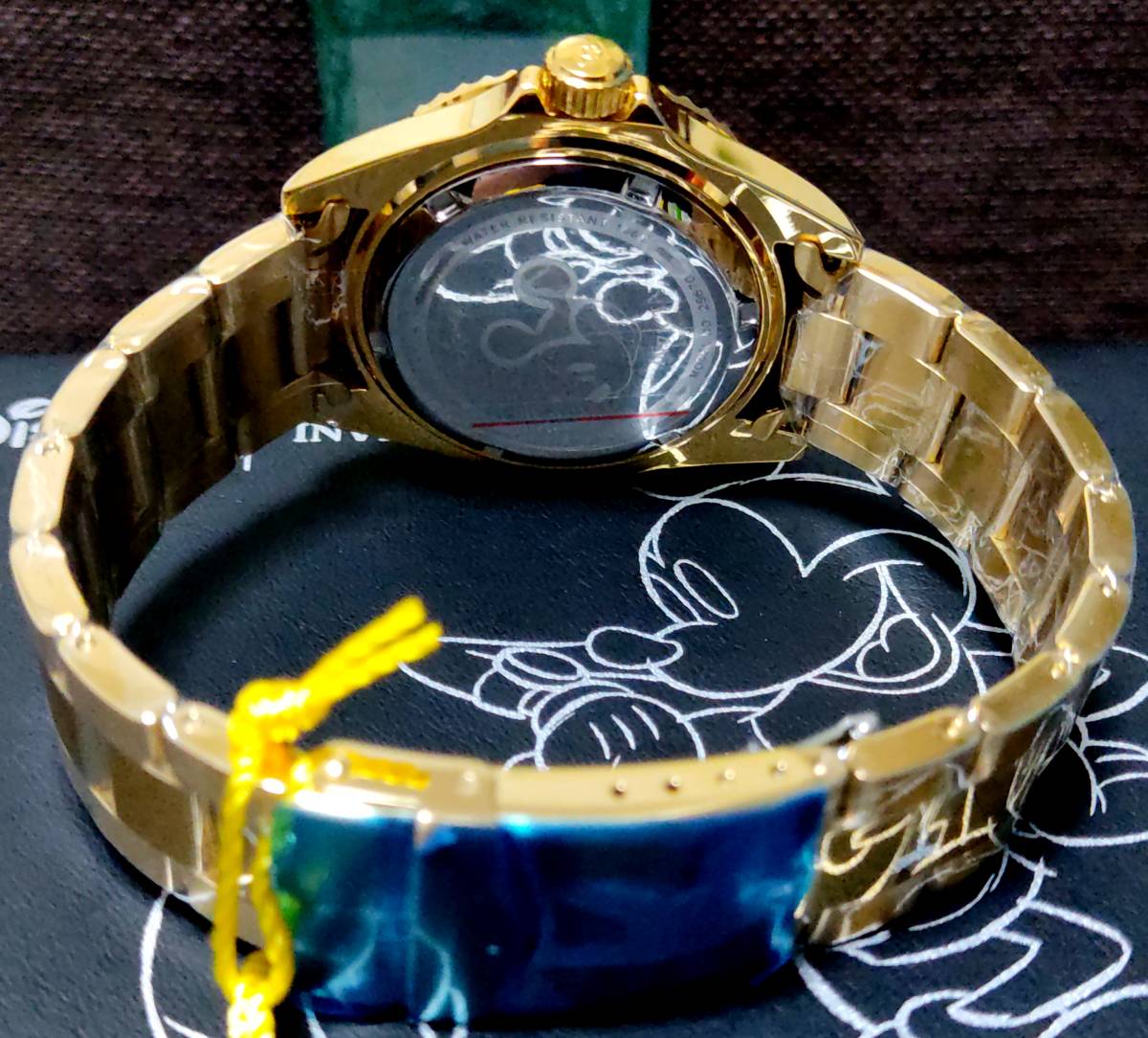 【新品】$595 INVICTA インビクタ 高級腕時計 コレクターズ メンズ DISNEY ミッキー サブマリーナ ゴールド 希少 デットストック ラスト１ - 9