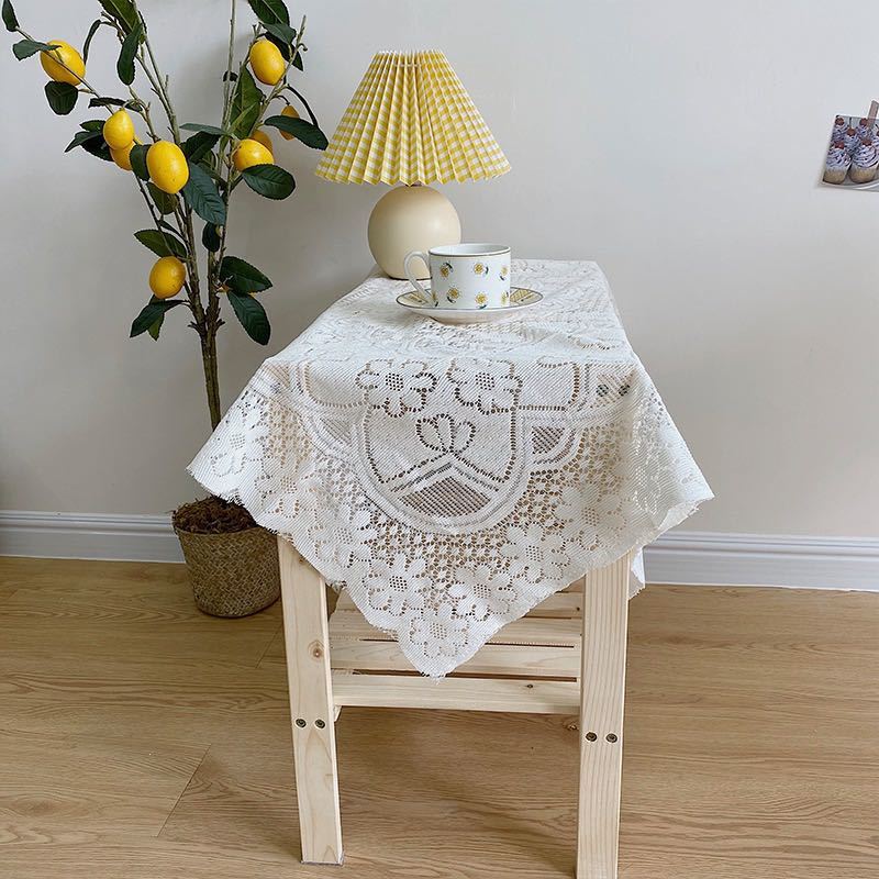  new goods tablecloth multi cover rice field . manner lacework vase bed table cover sofa cover furniture dustproof cover multi cover 90x90cm