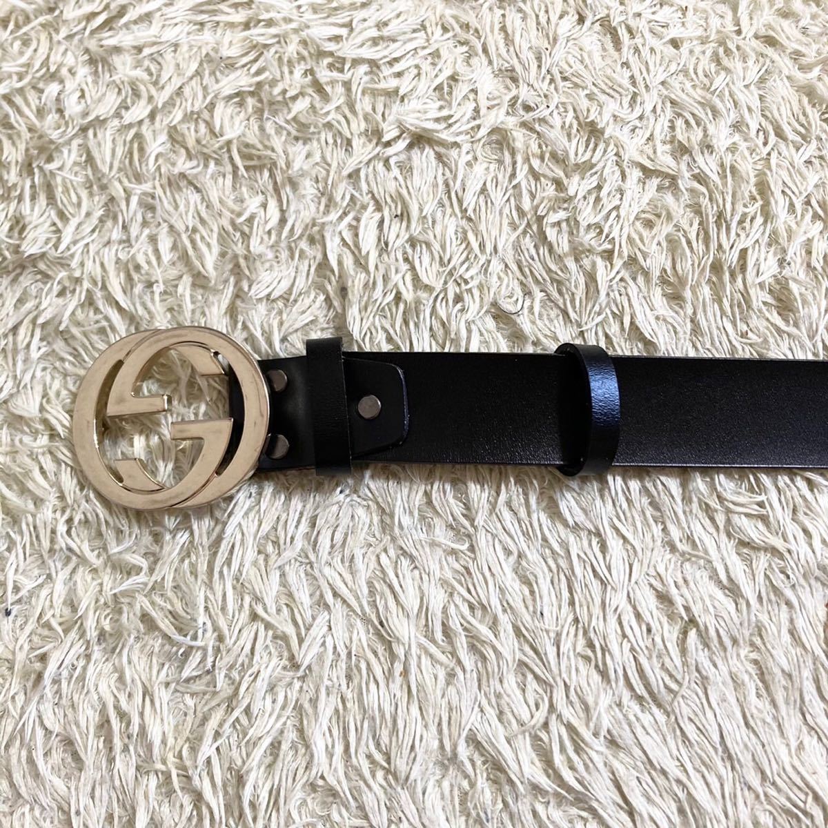 1円☆新品☆極上☆GUCCI グッチ ベルト ゴールド バックル インター