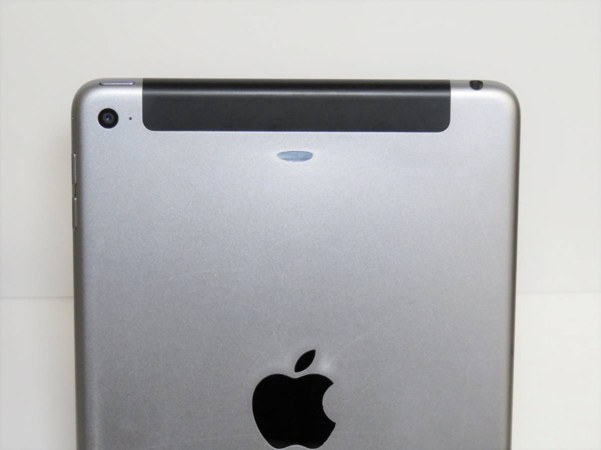 iPad mini 4 128GB Wi-Fi Cellular SIMフリー スペースグレイ Smart 