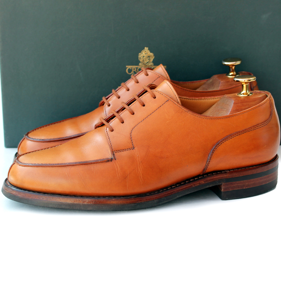 良品・箱・保管袋付★クロケット&ジョーンズ★MORETON 6E モールトン 292 Uチップ J9262 メンズ CROCKETT & JONES イングランド製 fc q-427