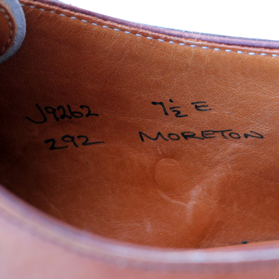 イングランド製★クロケット&ジョーンズ★MORETON 7.5E＝26 モールトン 292 Uチップ J9262 CROCKETT & JONES ドレス リッジウェイ fc q-428_画像7