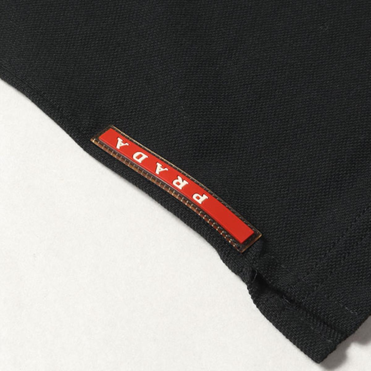 新品 PRADA プラダ ポロシャツ コットン 鹿の子ポロシャツ リネア
