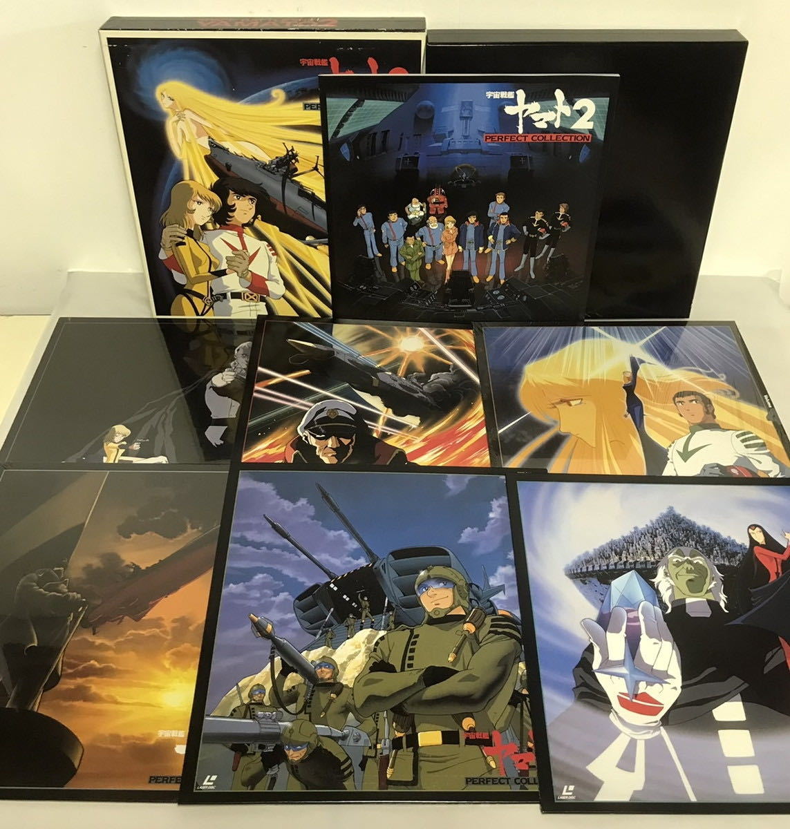 [.-5-8]2 шт. комплект Uchu Senkan Yamato 2 лазерный диск аниме LD Perfect коллекция BOX Yamato .... collector box 