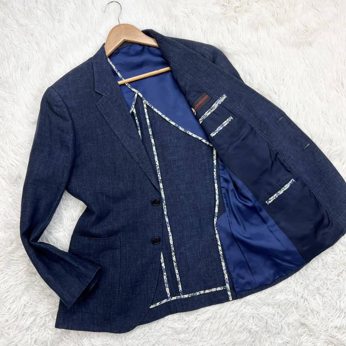 B37 Paul Smith LONDON 〈オルメザーノ社生地〉リネン100% テーラード