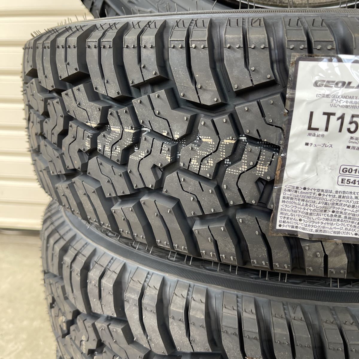 《G.SPEED G02》ヨコハマジオランダーX-AT◆LT155/65R14　78/75Qハイゼットジャンボエブリィアトレーアクティ軽バン軽トラ　G016A_画像8