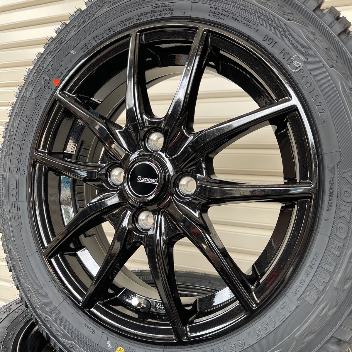 《G.SPEED G02》ヨコハマジオランダーX-AT◆LT155/65R14　78/75Qハイゼットジャンボエブリィアトレーアクティ軽バン軽トラ　G016A_画像5