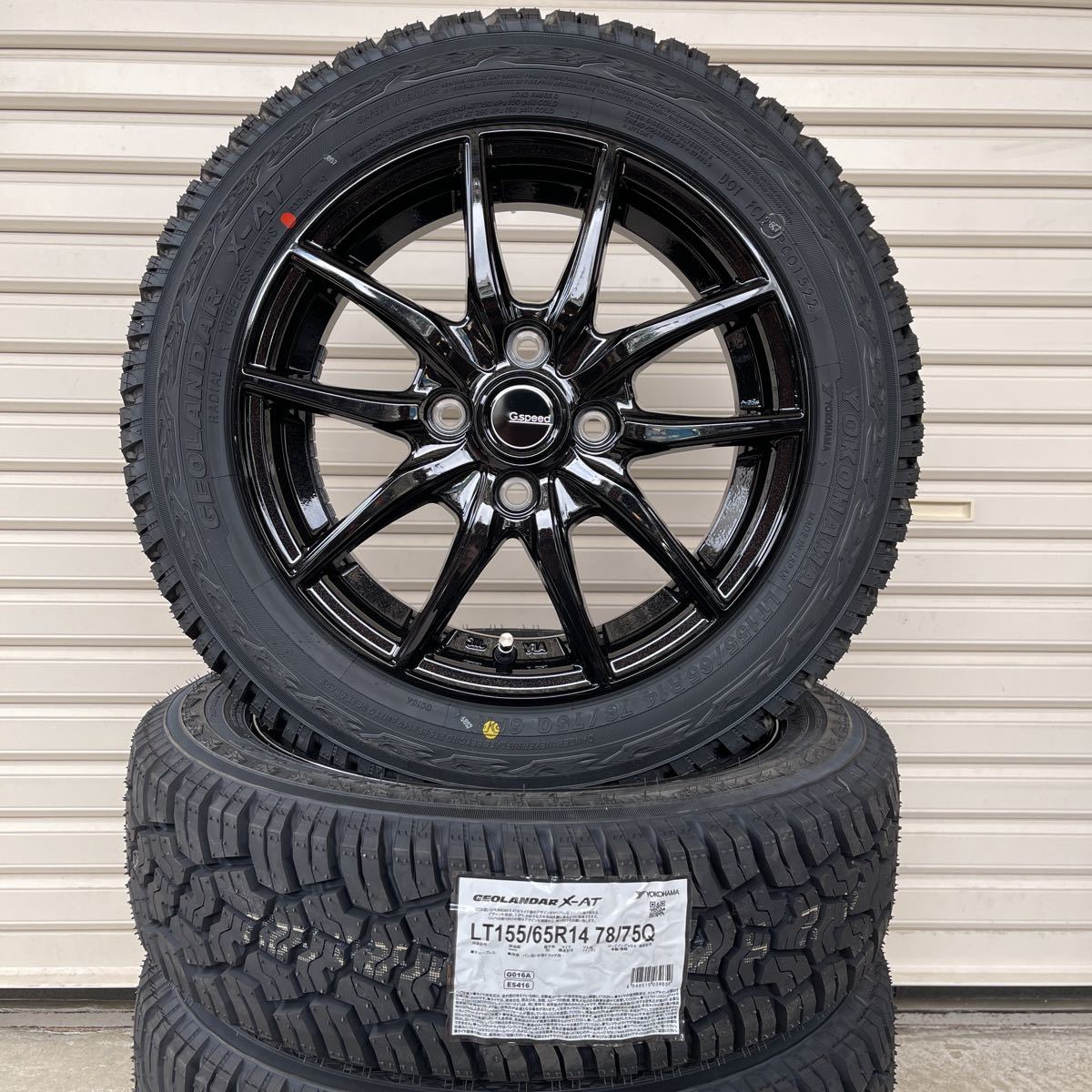 《G.SPEED G02》ヨコハマジオランダーX-AT◆LT155/65R14　78/75Qハイゼットジャンボエブリィアトレーアクティ軽バン軽トラ　G016A_画像2