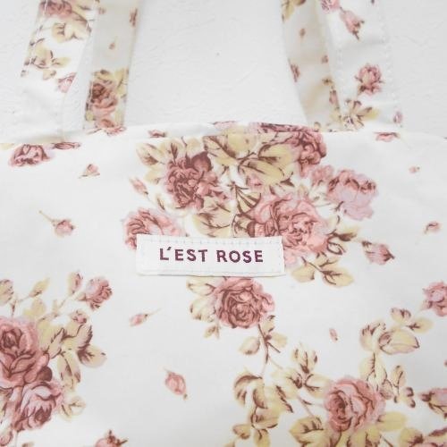  L'Est Rose LESTROSE tote bag bag bag white white rose rose travel .