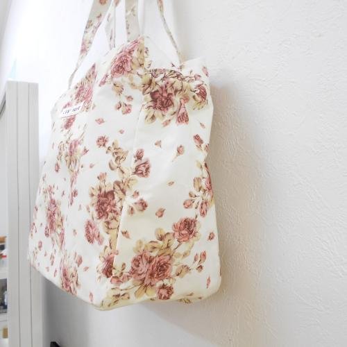  L'Est Rose LESTROSE tote bag bag bag white white rose rose travel .