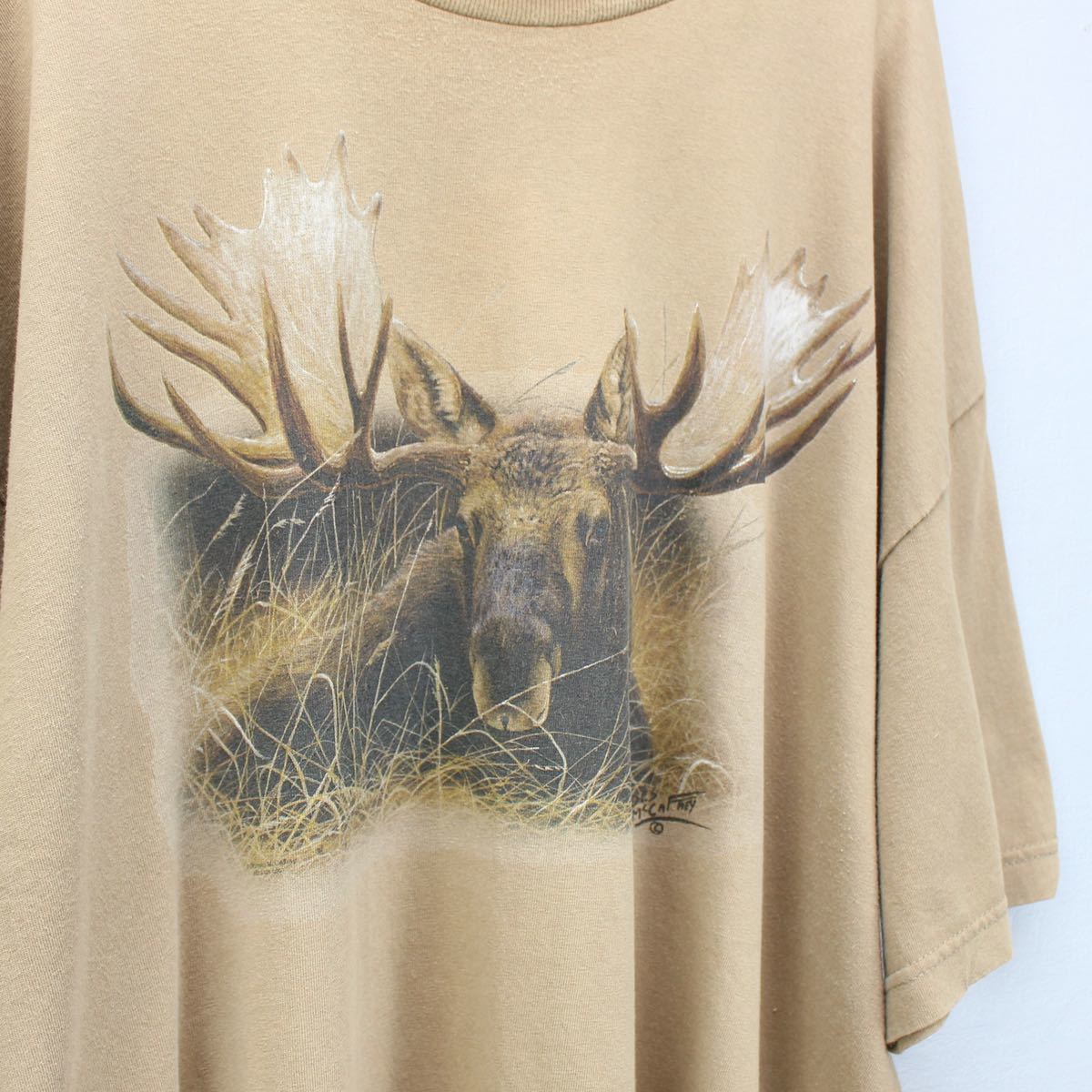 USA VINTAGE HALF SLEEVE DEER DESIGN T-SHIRT/アメリカ古着シカデザイン半袖Tシャツ_画像7