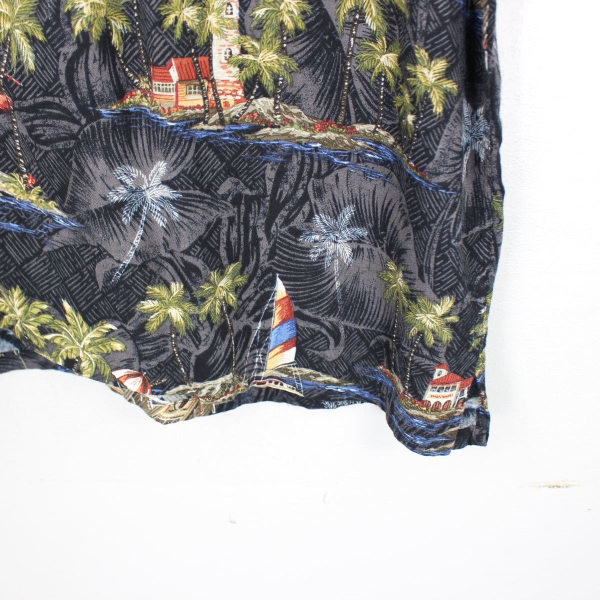 USA VINTAGE HALF SLEEVE ALOHA SHIRT/アメリカ古着半袖アロハシャツ_画像8