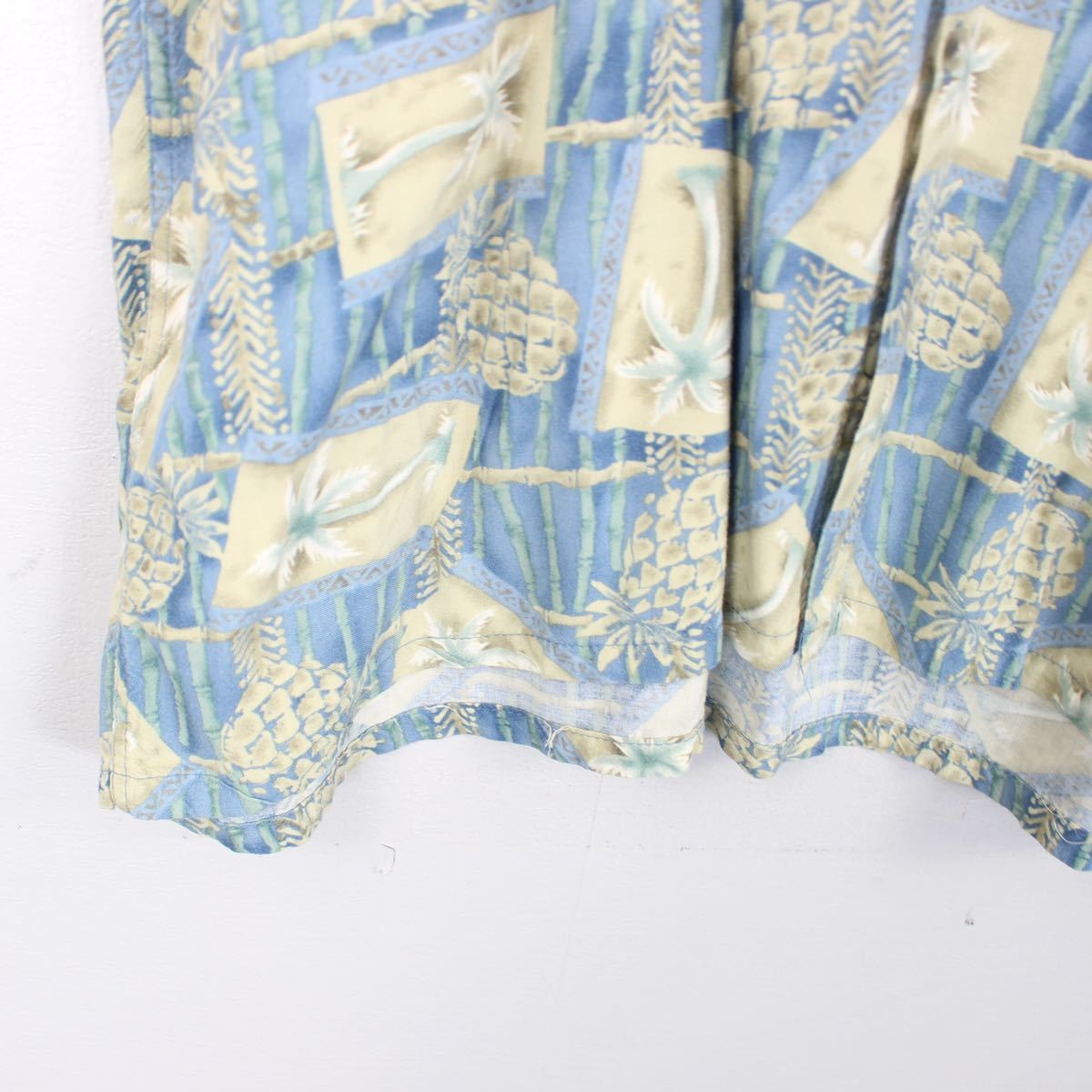 USA VINTAGE pierre cardin HALF SLEEVE PINEAPPLE PATTERNED SHIRT/アメリカ古着ピエールカルダン半袖パイナップル柄シャツ_画像7