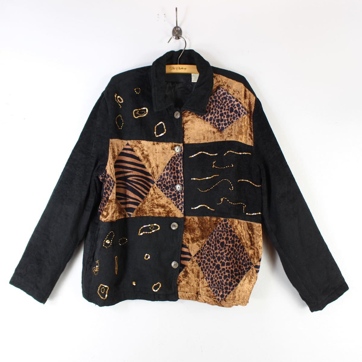 USA VINTAGE WHITE STAG CRAZY PATTERNED DESIGN JACKET/アメリカ古着