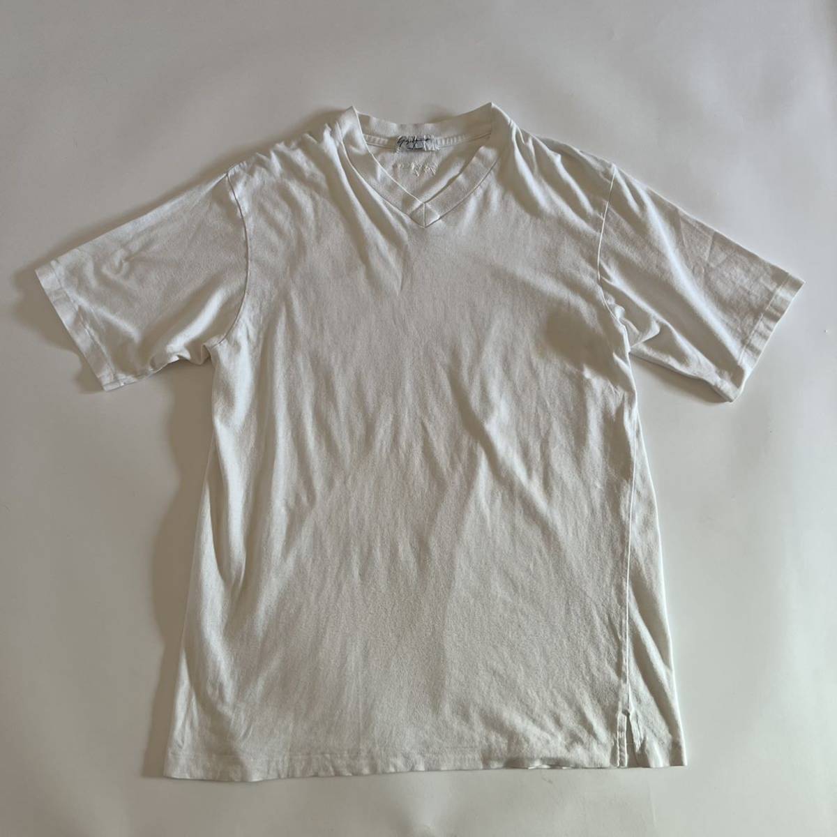 yohji yamamoto pour homme ヨウジヤマモト 刺繍 Tシャツ ホワイト