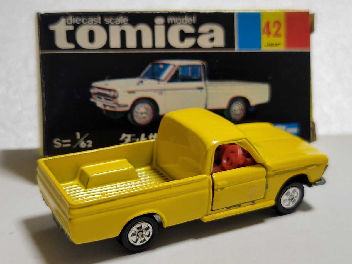 美品 トミカ 黒箱42 トラック 1300 ダットサン ミニカー - education