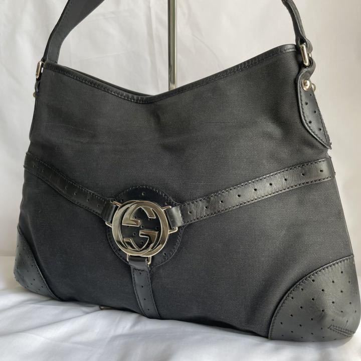 1円【極美品】GUCCIグッチ ハンドバッグ ワンショルダー インター