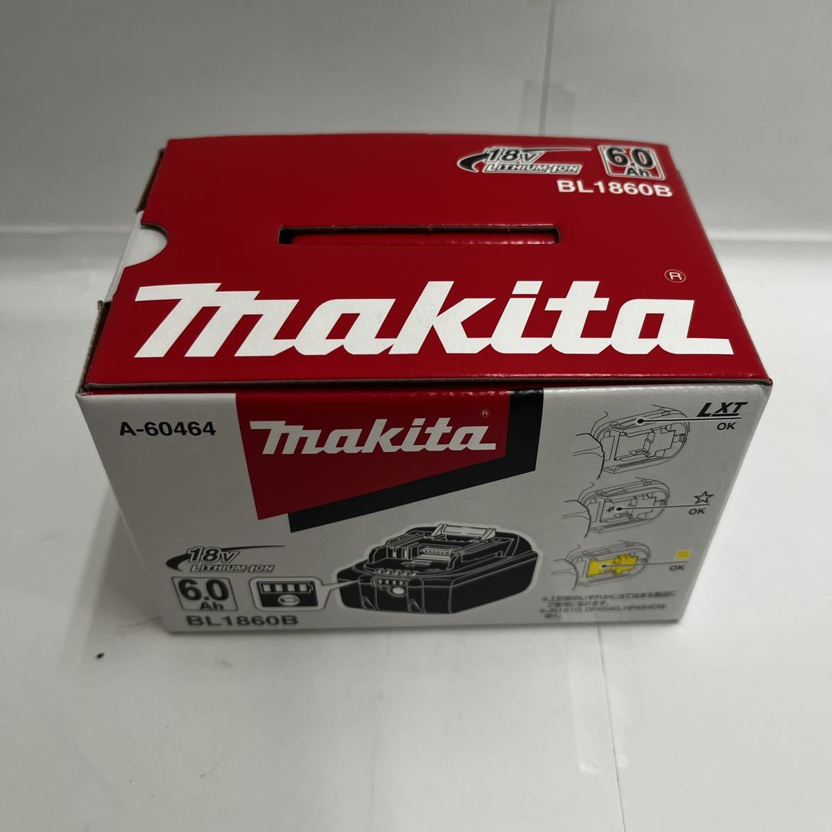 新品未開封②】☆makita リチウムイオンバッテリ 18V 6.0Ah BL1860B A