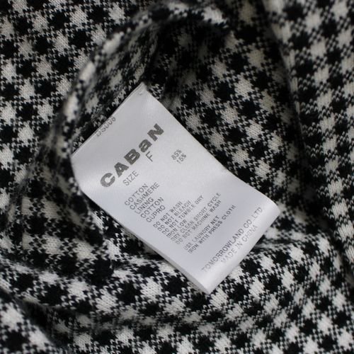 CABaN キャバン 20SS コットンカシミヤギンガムチェックジャカード