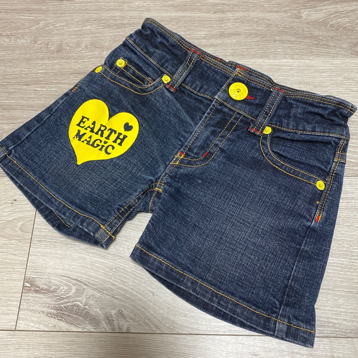 さらにお値下げしました アースマジック デニムショートパンツ 120