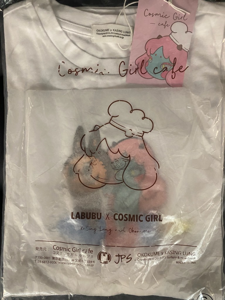 tシャツ Cosmic Girl Labubu 　ラブブ　 限定　kasinglung okokume 原宿　COSMICGIRLCAFE 新品　_画像3