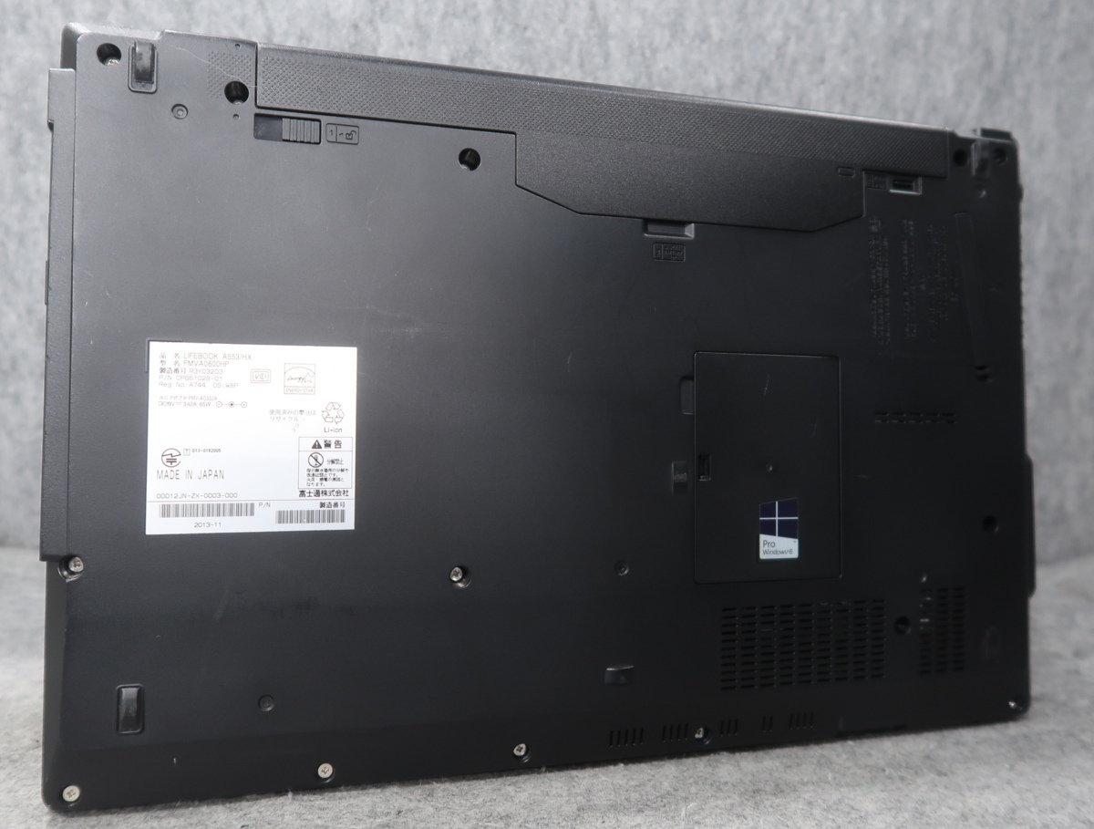 富士通 LIFEBOOK A553/HX Celeron 1000M 1.8GHz 2GB DVD-ROM ノート ジャンク N46781_画像5