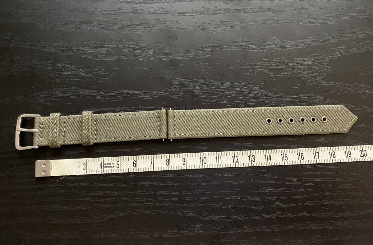  military belt 18mm width cotton separate type new goods Nato ww2 green 