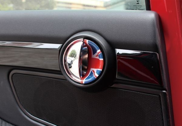 BMW MINI ミニクーパー インナー ドア ハンドル カバー 左右2枚セット ユニオンジャック F56 F57 ドアノブ_画像5