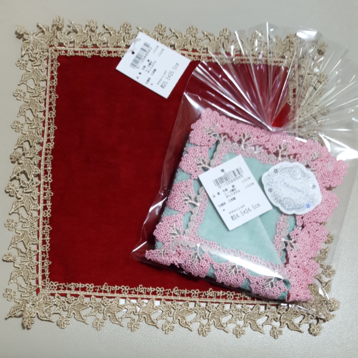 三日月様専用 近沢レース ハンカチセットTabio社×近沢レース 三日月様専用 近沢レース ハンカチセットTabio社×近沢レース