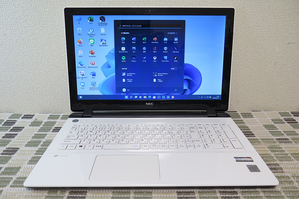 【メモリ8GB★爆速新SSD240GB】NEC NS150/B ホワイト 高速CPU(Broadwell)第5世代 最新Windows11+Office2019 H&B ★ Webカメラ/Wi-Fi/HDMI_画像6