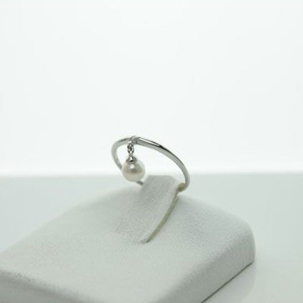 美品 リング パール 指輪 真珠 あこや真珠 14099 デザイン ダイヤ