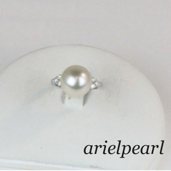 お気に入りの 真珠 パール 14109 プラチナダイヤ ホワイトカラー 11mm